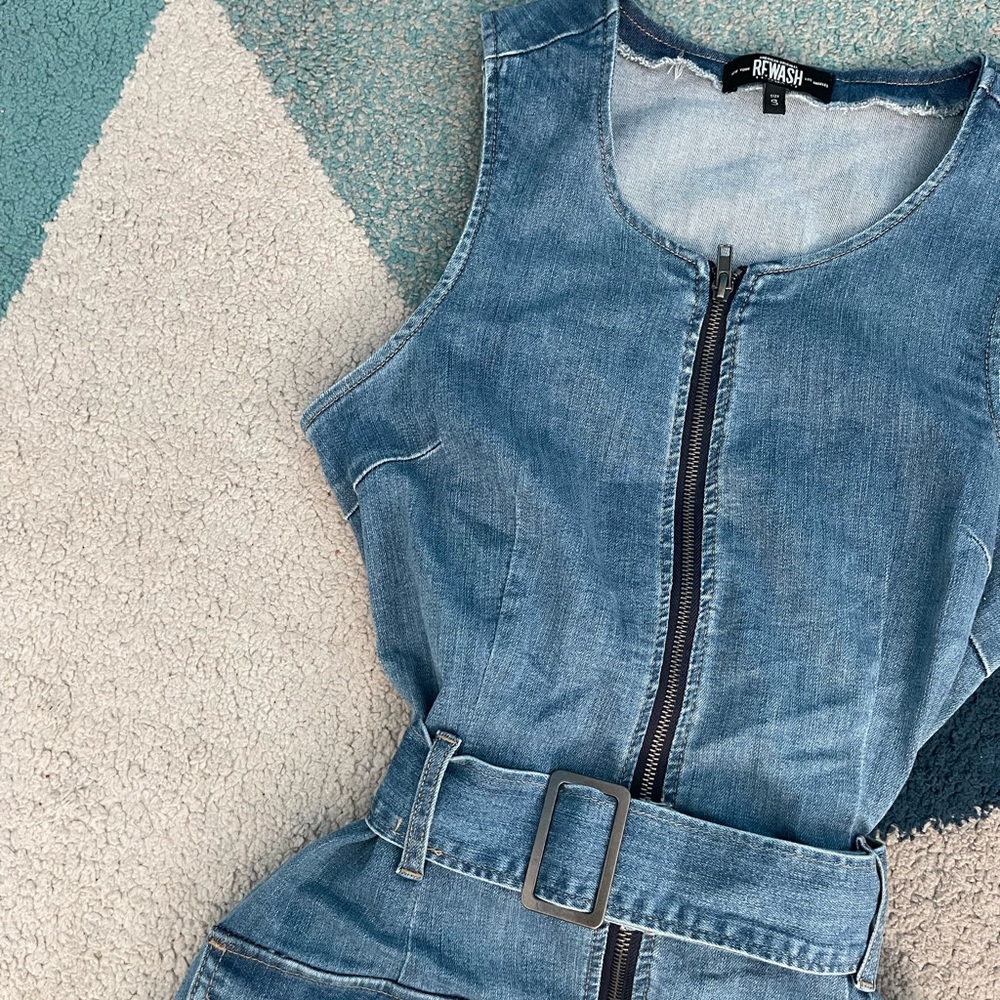 Denim Jean Mini Dress